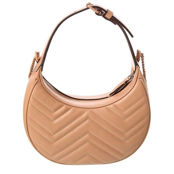 Gucci GG Marmont Half Moon Shaped Mini Leather Crossbody - Picture 2 of 5